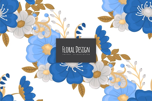 Patrón floral transparente en vector