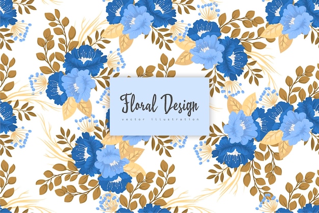 Patrón floral transparente en vector