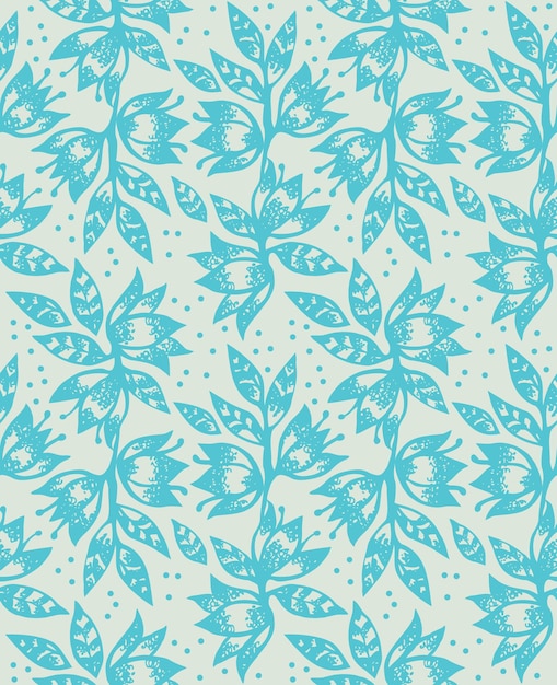 Vector patrón floral transparente