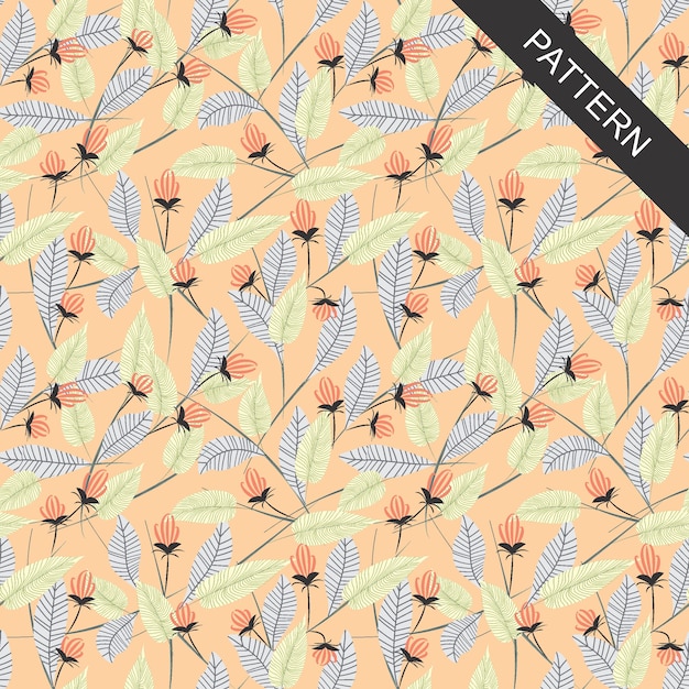 Patrón floral transparente