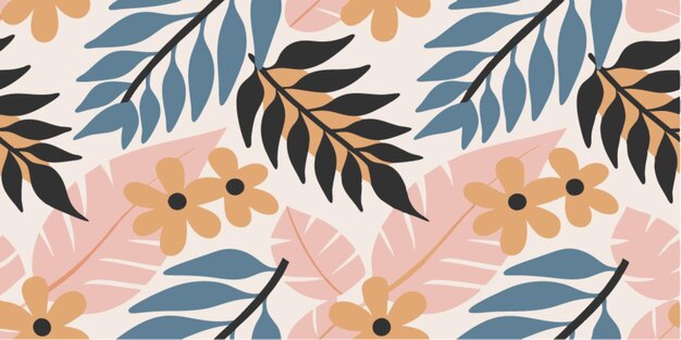 El patrón floral tropical