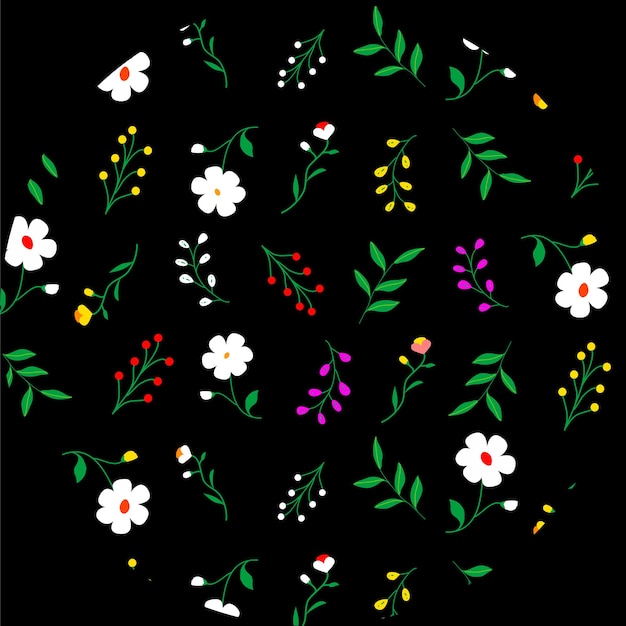 Vector patrón floral v1