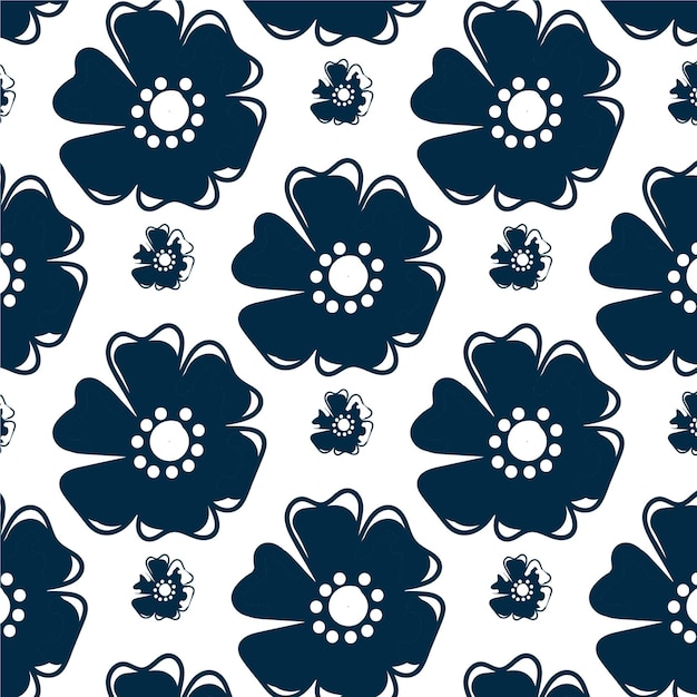 Patrón floral vectorial sin costuras Fondo de flores pequeñas