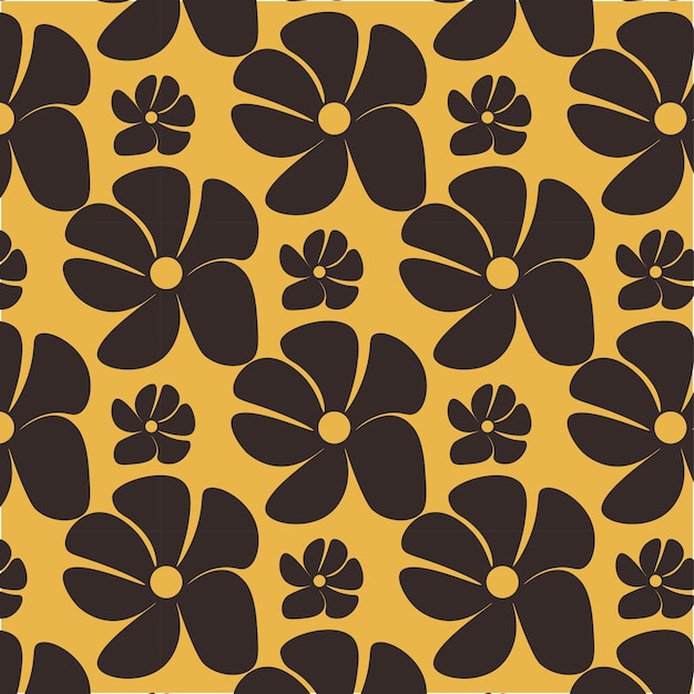 Patrón floral vectorial sin costuras Fondo de flores pequeñas