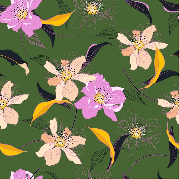 Patrón floral