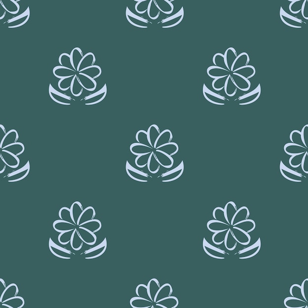 Patrón con flores de acuarela sobre un fondo verde patrón de luke hermosas flores de acuarela
