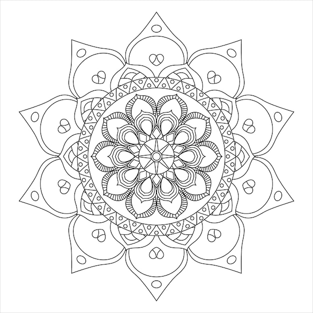 Patrón de flores para colorear página Interiores KDP