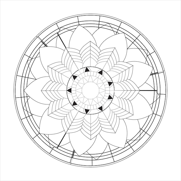Patrón de flores para colorear página Interiores KDP