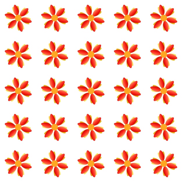 Patrón de flores de colores