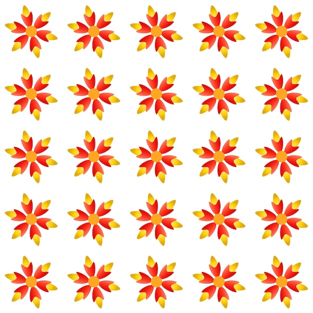 Patrón de flores de colores