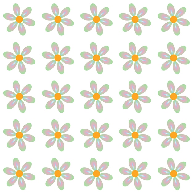 Patrón de flores de colores