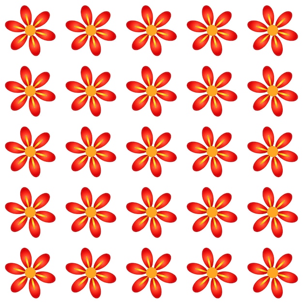 Patrón de flores de colores