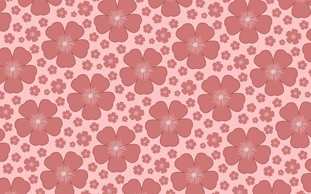 Patrón de flores sin costuras