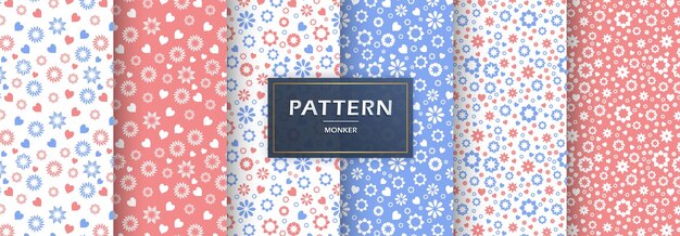 patrón de flores diseño textil