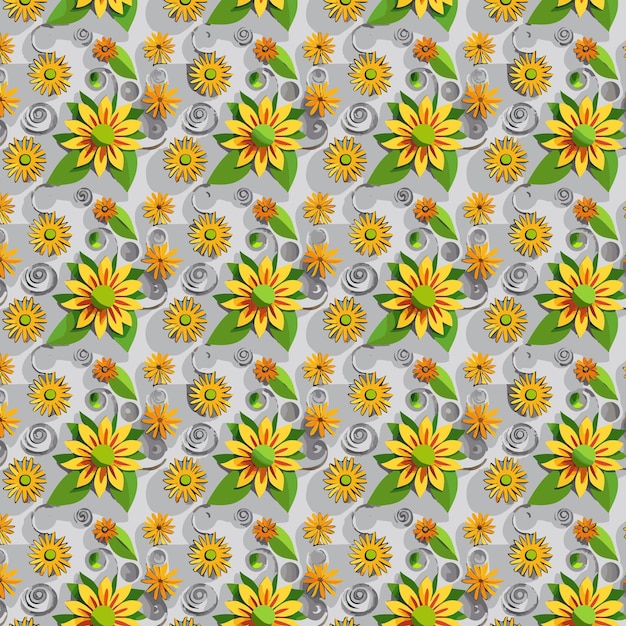 Patrón de flores con hojas ramos de flores composiciones de flores patrón floral