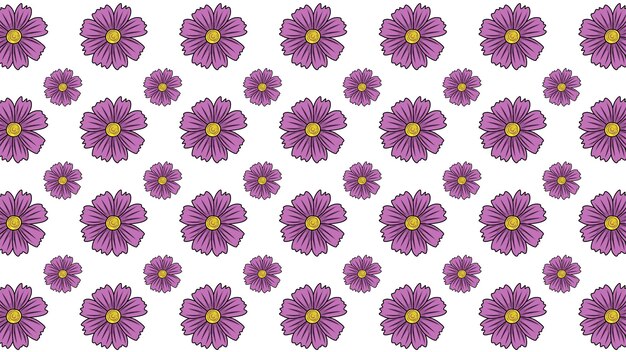 patrón de flores para invitaciones de verano tarjetas de felicitación y decoraciones