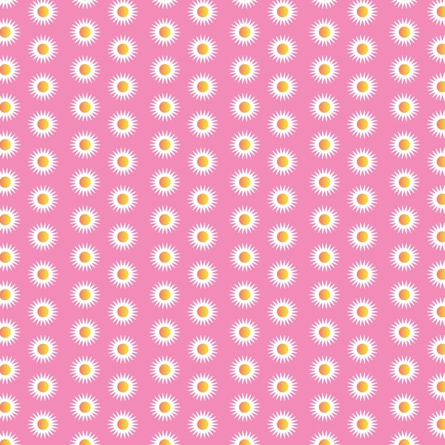 Patrón de flores de margarita Fondo de papel digital