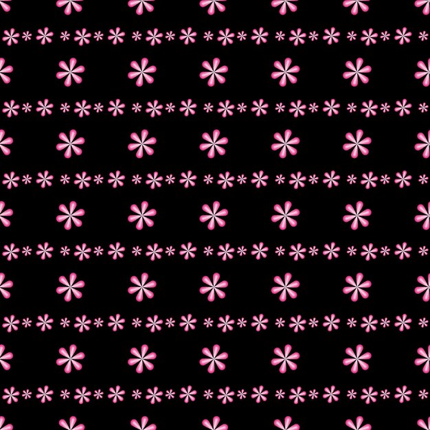 patrón de flores de neón