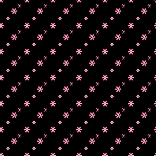 patrón de flores de neón