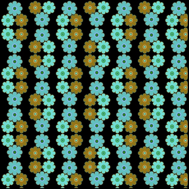 Un patrón de flores papel tapiz abstracto colorido floral sin costuras patrón botánico arte de motivos florales