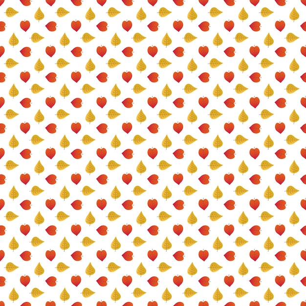 Patrón de flores pequeñas con hojas en vector