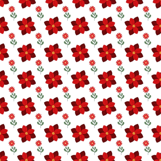 Patrón de flores pequeñas de vector libre
