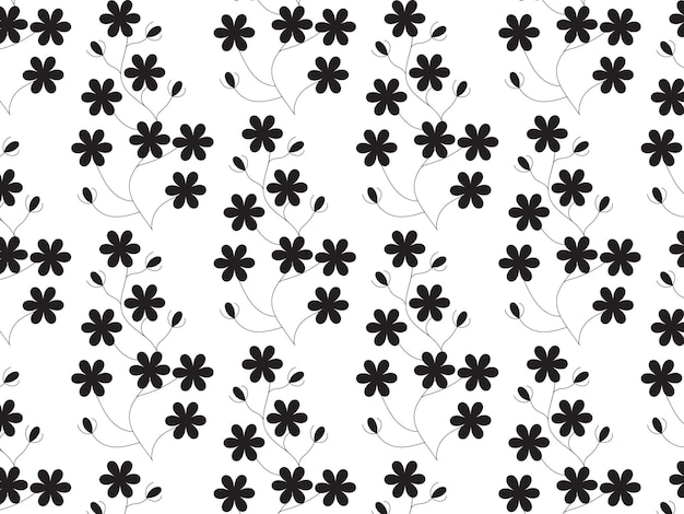 un patrón de flores que son blancas