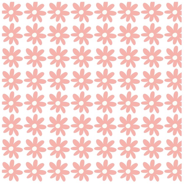 Patrón de flores rosadas para tarjetas, papel tapiz y diseño textil