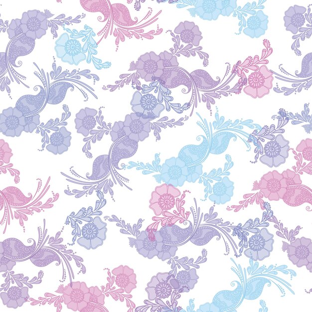 Patrón de flores silvestres ditsy inconsútil lindo vintage