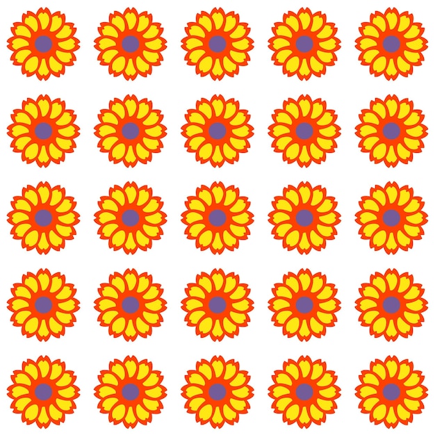 Patrón de flores