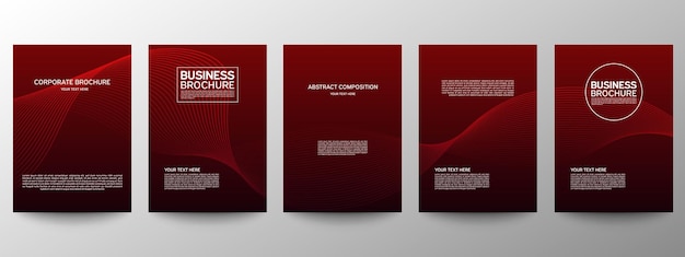 Patrón para folleto o folleto de diseño de carteles. Plantillas para folletos comerciales.