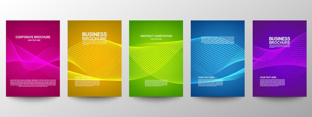 Patrón para folleto o folleto de diseño de carteles. Plantillas para folletos comerciales.