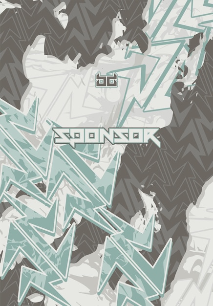 Patrón de fondo abstracto futurista vectorial para el diseño de camisetas deportivas