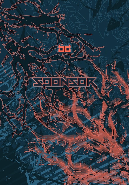 Patrón de fondo abstracto futurista vectorial para el diseño de camisetas deportivas