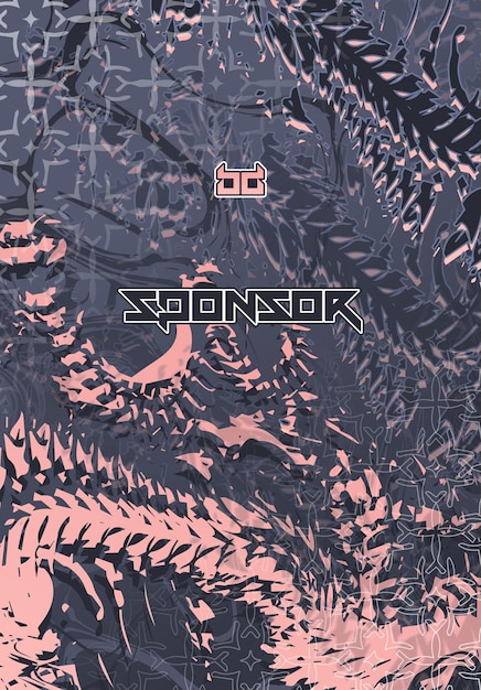 Patrón de fondo abstracto futurista vectorial para el diseño de camisetas deportivas
