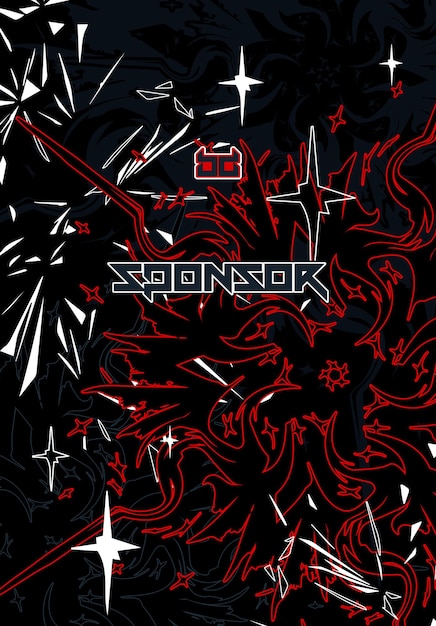 Patrón de fondo abstracto futurista vectorial para el diseño de camisetas deportivas