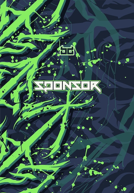 Patrón de fondo abstracto futurista vectorial para el diseño de camisetas deportivas