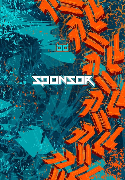 Patrón de fondo abstracto futurista vectorial para el diseño de camisetas deportivas