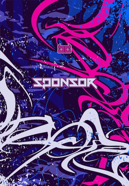 Patrón de fondo abstracto futurista vectorial para el diseño de camisetas deportivas