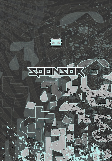 Patrón de fondo abstracto futurista vectorial para el diseño de camisetas deportivas
