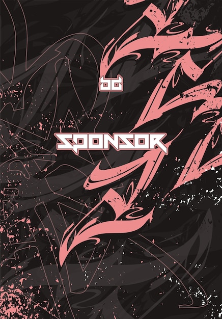 Patrón de fondo abstracto futurista vectorial para el diseño de camisetas deportivas