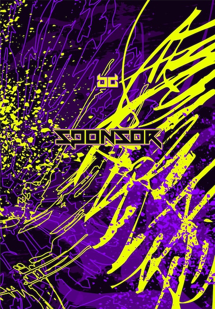 Patrón de fondo abstracto futurista vectorial para el diseño de camisetas deportivas