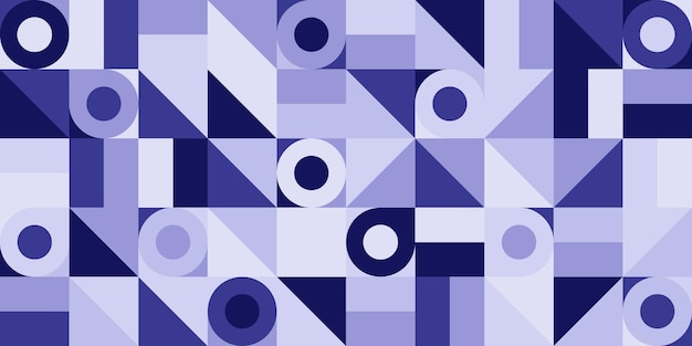 Patrón de fondo abstracto línea geométrica sin costura diseño de círculo vectorial patrón de Navidad sin costura
