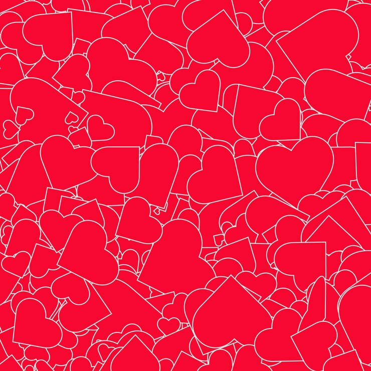 Patrón de fondo de amor aleatorio bueno para sitio web, diseño, papel tapiz, fondo, contenido de medios sociales