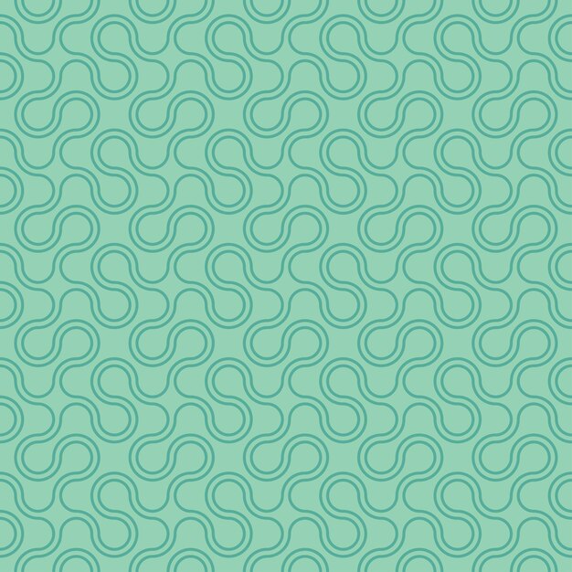 Patrón de fondo azul línea geométrica sin costuras círculo vector de diseño abstracto fondo de verano