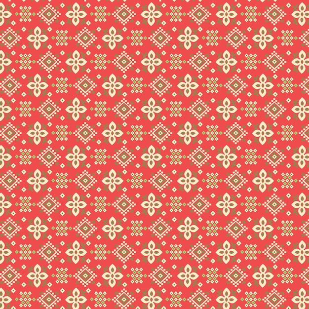 El patrón de fondo del batik indonesio