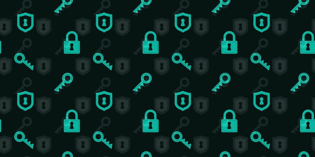 Patrón de fondo con cerraduras y llaves con un diseño moderno adecuado para temas de seguridad