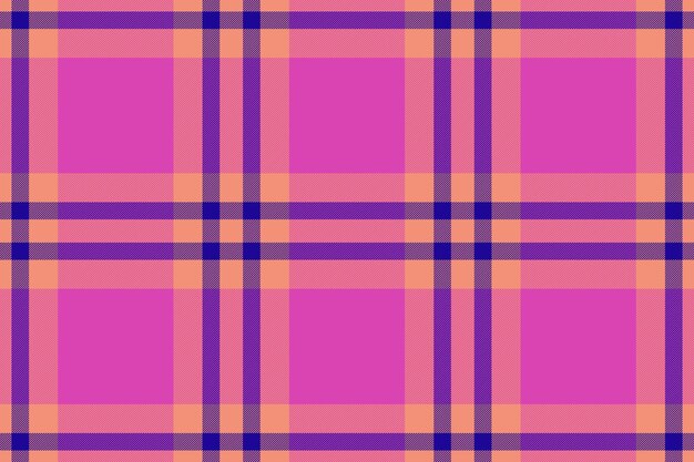 Patrón de fondo sin costura Vector cheque textil Tela escocesa textura de tartán