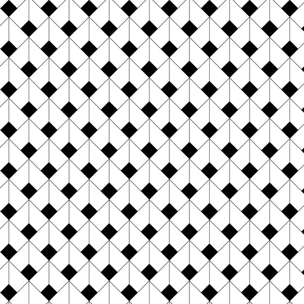 Patrón de fondo sin costuras de papel de pared en blanco y negro Ilustración vectorial