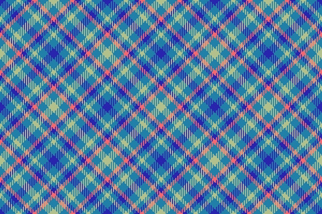 Patrón de fondo sin costuras Verificar tela vector Tartan plaid textura textil